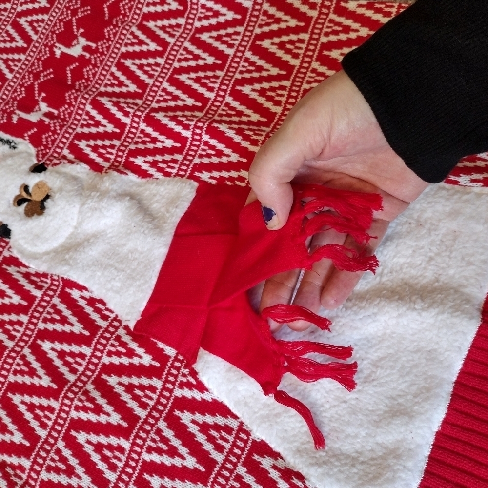 Blizzard Bay Ugly Christmas Fair isle Llama Pattern Sweater Small - Picture 10 of 12